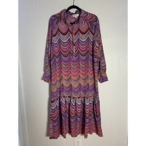 Molly Bracken Drop‎ Waist Multi color Dress size medium